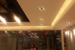 Ceiling installation at Blazone